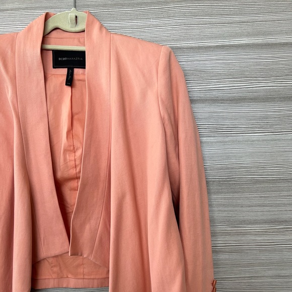 BCBG Baby Pink / Peach Open Blazer | US XXS-XS - Picture 4 of 6